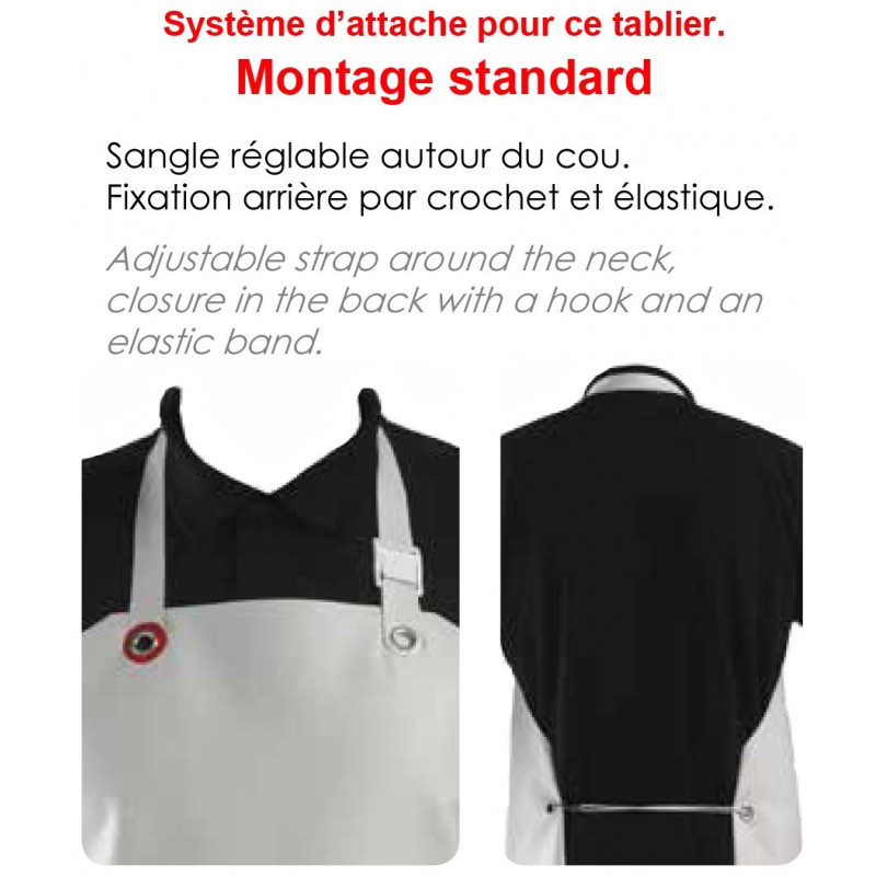 Tablier nitrile bravo montage standard couleur