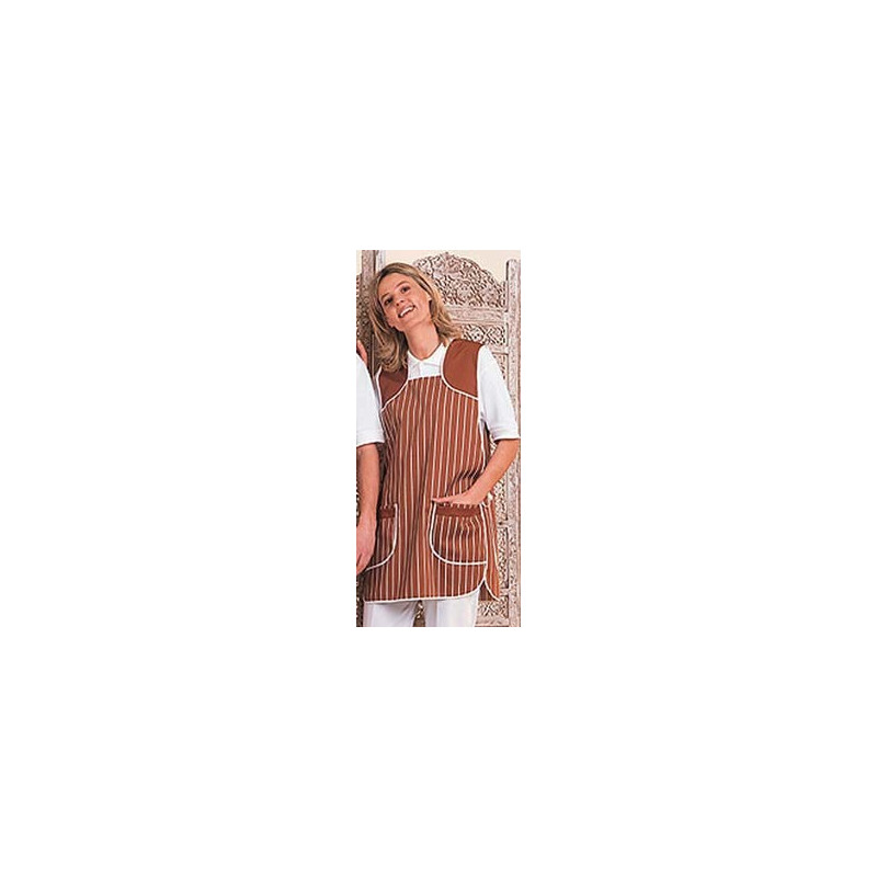 Chasuble chocolatier poly-coton 65/33
