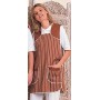 Chasuble chocolatier poly-coton 65/33