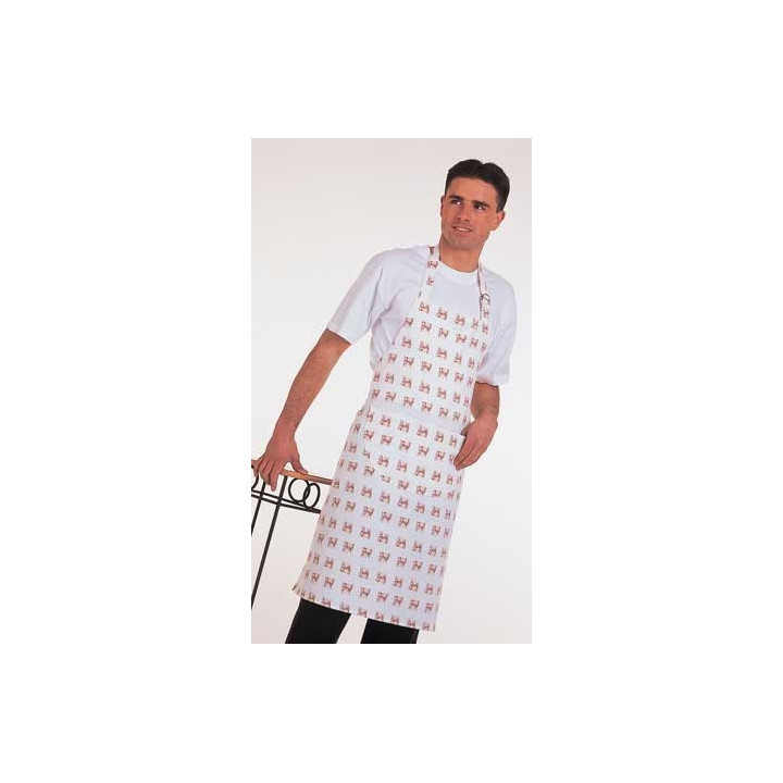Tablier vignoble 100 % coton pour professionnels de cuisine