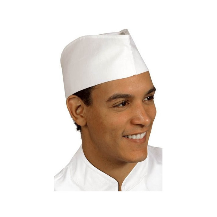 Calot pizza en coton pour cuisine professionnelle