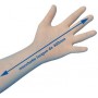 Gants latex poudrés à manchettes longues 300 mm