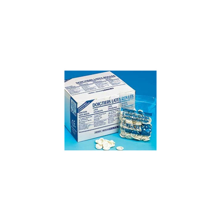 Doigtiers latex roulés non stériles classe 1 usage médical
