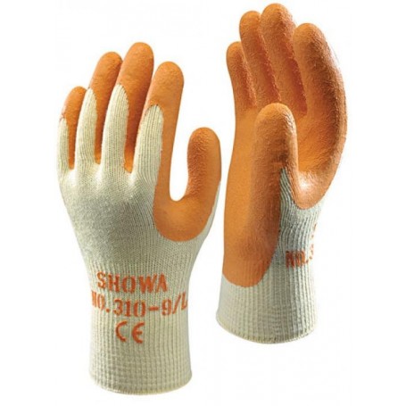 Gants showa en tricot coton et paume enduite en latex