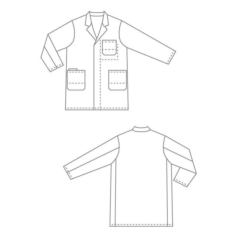 Blouse en coton homme manches longues