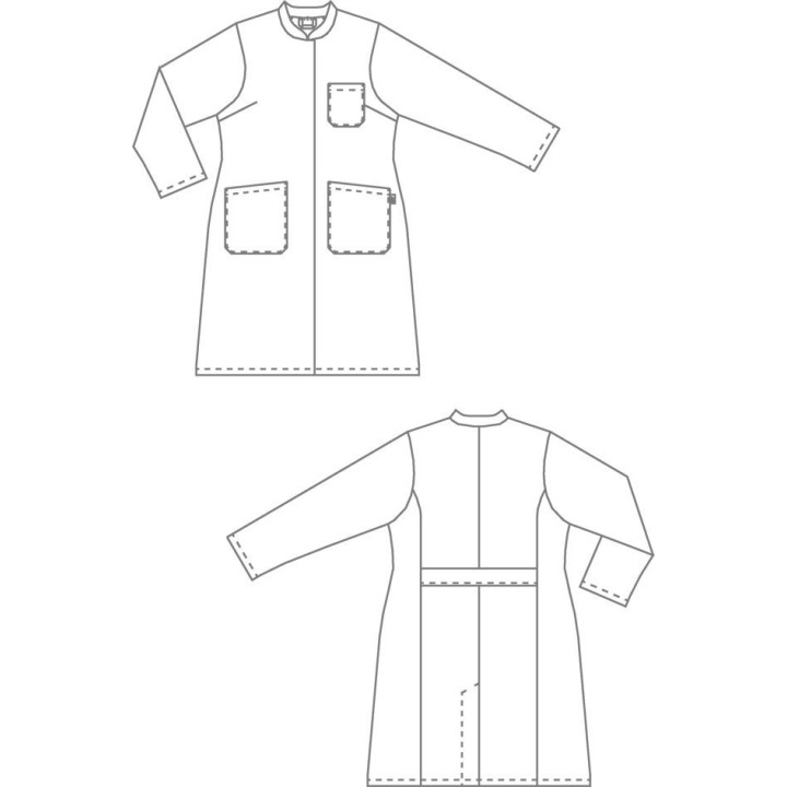 Blouse médicale femme col officier BP pour infirmière