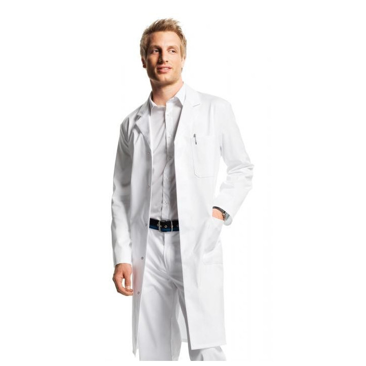 Blouse médicale homme BP blanche manches longues professionnels