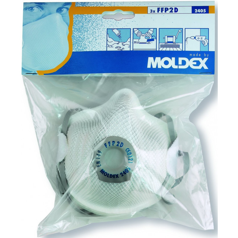 Masques anti-poussieres jetables ffp2 d sous sachet