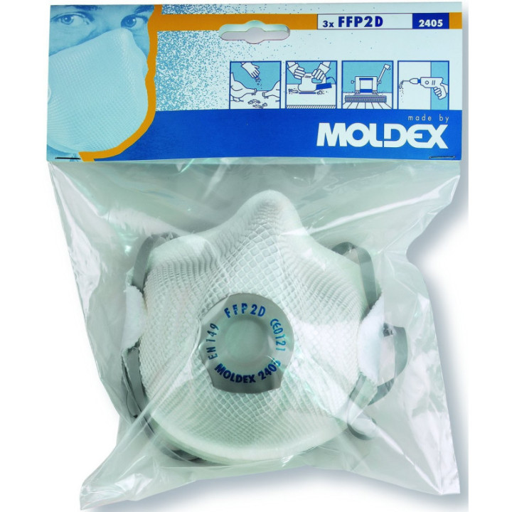 Masques anti poussières jetables FFP2 D pro MOLDEX