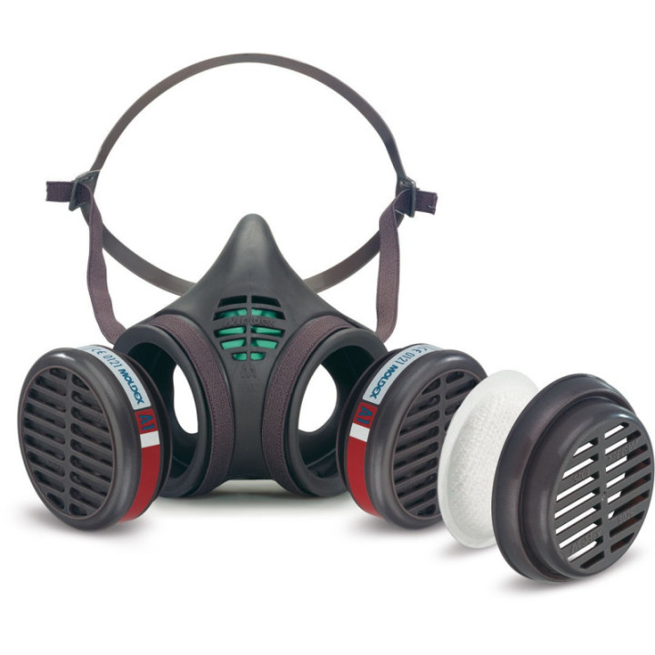 Demi-masque respiratoire anti-gaz réutilisable MOLDEX
