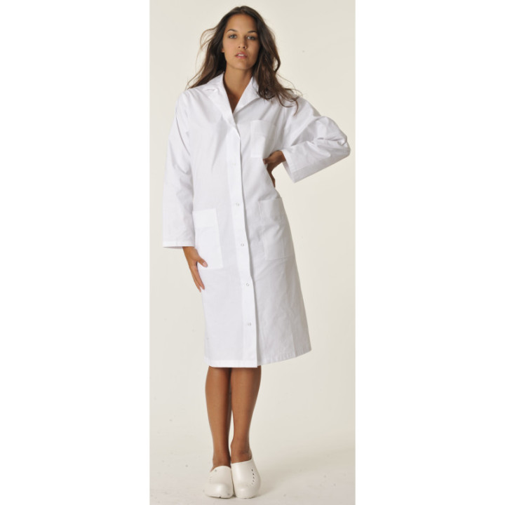 Blouse médicale femme coton manches longues JOLIETTE