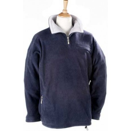Sweat en laine polaire cotelé