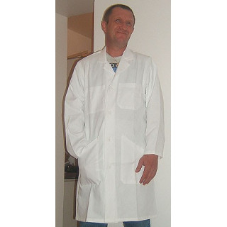 Blouse blanche coton boutons CLAIRE-FONCET travail médical