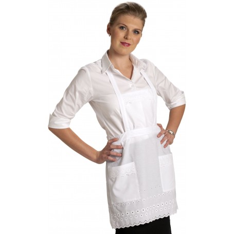 Tablier femme grand hôtel à bavette