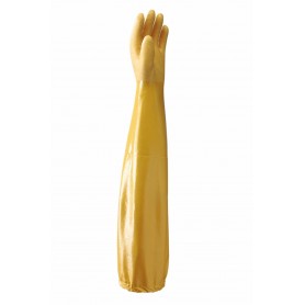 Gants alimentaire showa extra-long en nitrile, longueur 65cm.