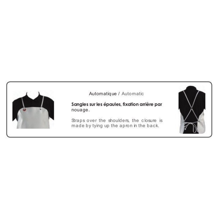 Tablier nitrile agroalimentaire blanc MNX usage intensif