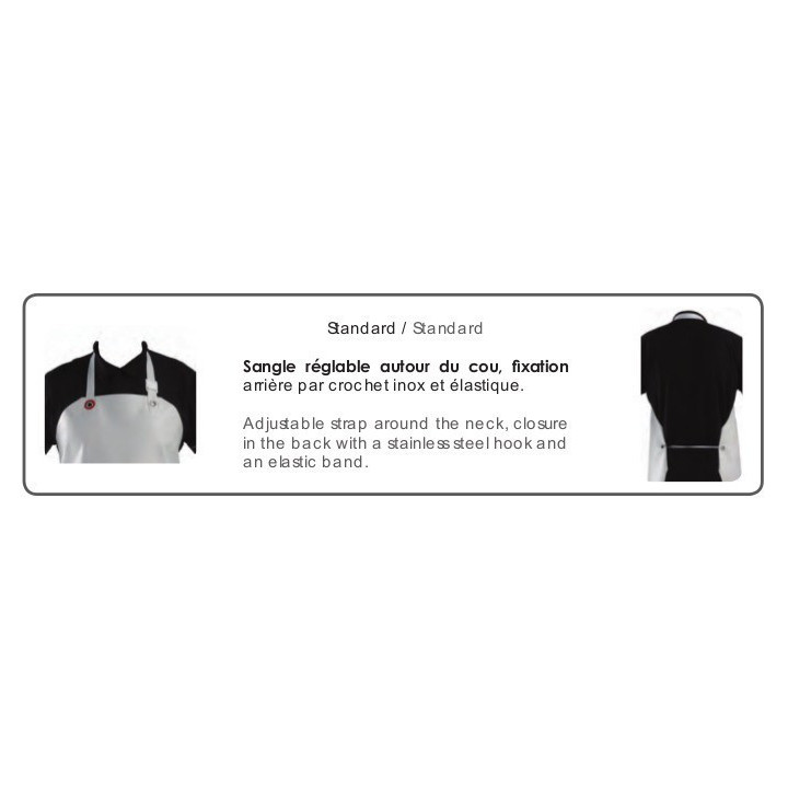Tablier élastomère agroalimentaire omega montage standard