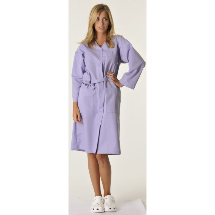 Blouse professionnelle femme manches transformables coton JOSY