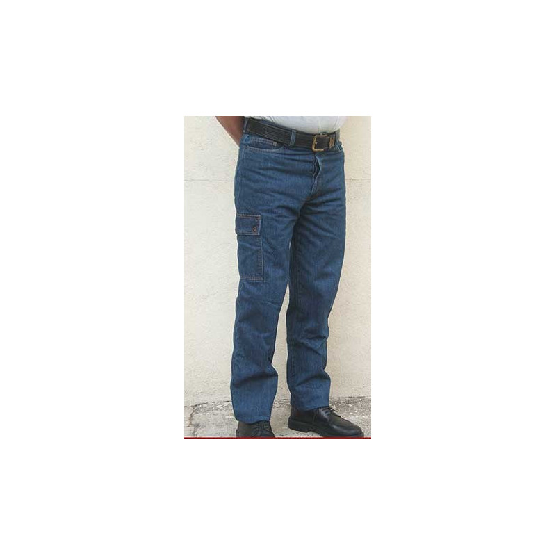 Jeans 1 poche plaquee