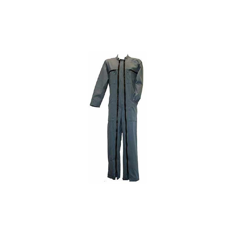 Combinaison 2 zips en coton-polyester