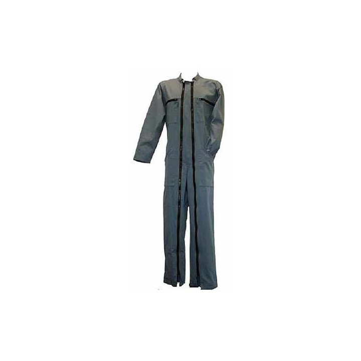 Combinaison de travail 2 zips coton polyester unisexe