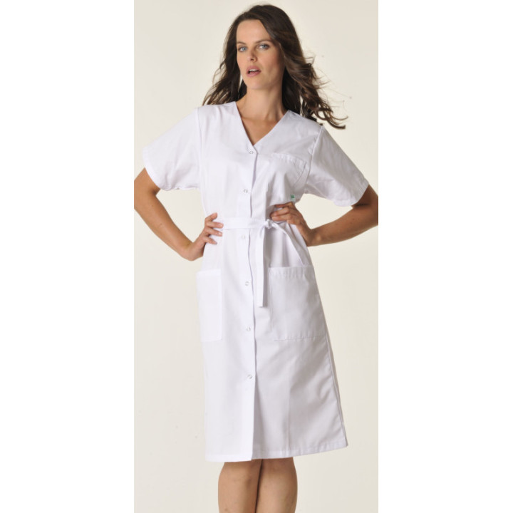 Blouse femme médicale manches courtes JALS HASSON blanche
