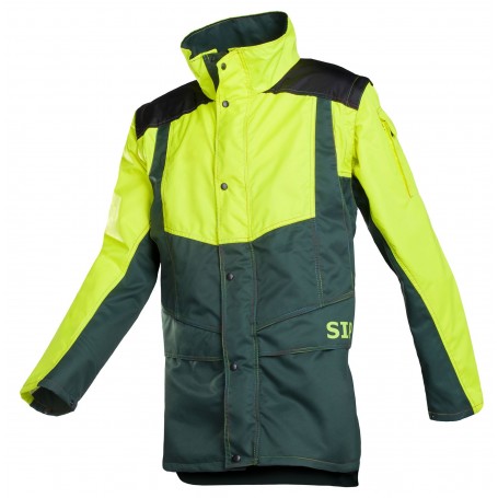 Veste bucheron forestier non protegee manches amovibles