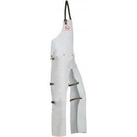 Tablier de débroussaillage en cuir