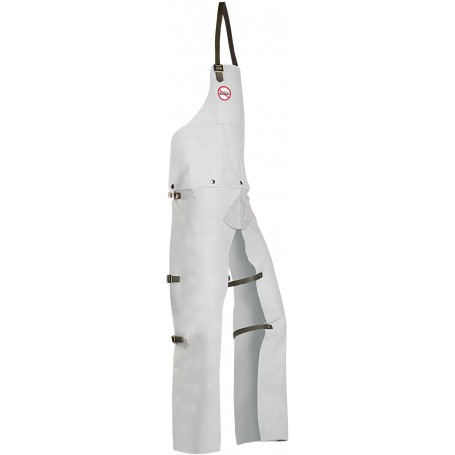 Tablier de débroussaillage en cuir