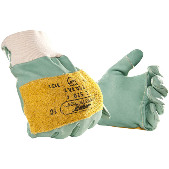 Gant de travail manutention forestière SIP cuir antivibration