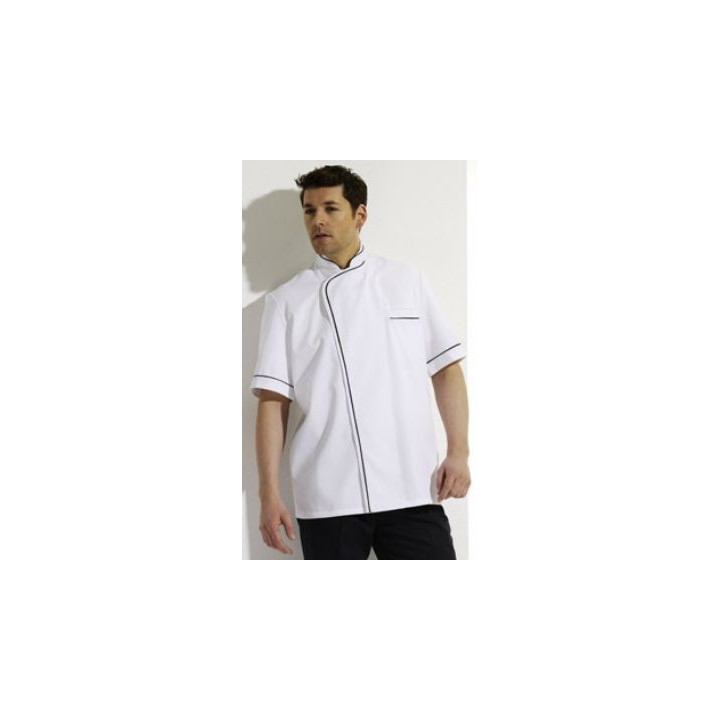 Veste de cuisine demi-manches blanche chef adulte