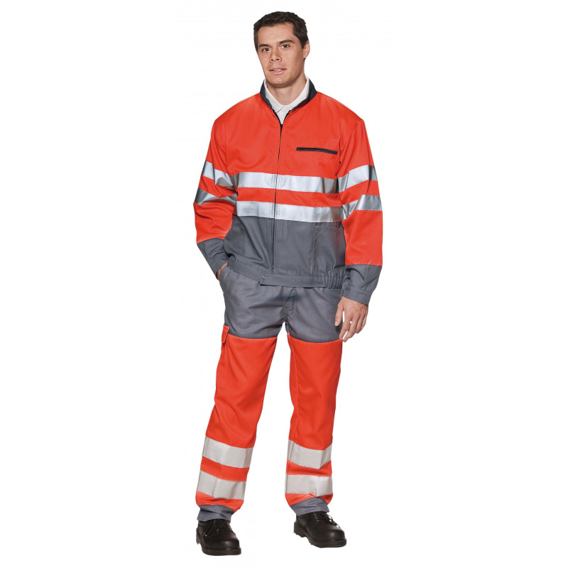 Pantalon bicolore de haute-visibilté EN 471 classe 2