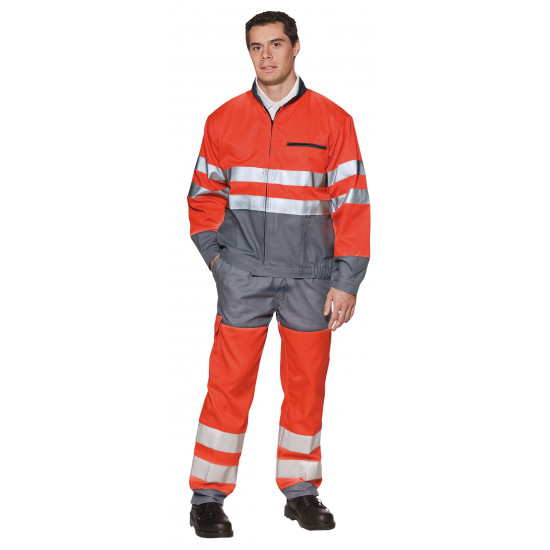 Pantalon bicolore de haute-visibilté EN 471 classe 2