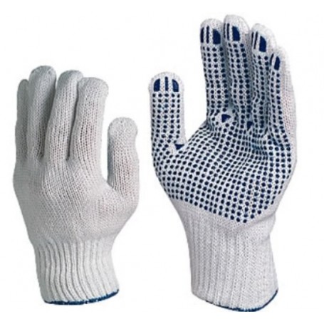 Gants tricotes a picots sur la paume