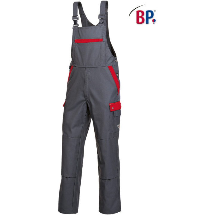 Cotte à bretelles de travail bicolore BP avec poches genoux