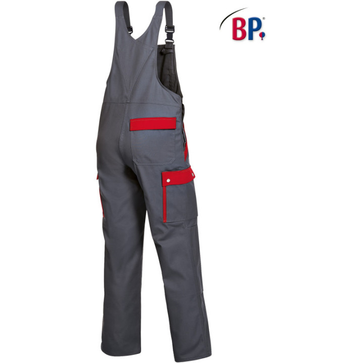 Cotte à bretelles de travail bicolore BP avec poches genoux