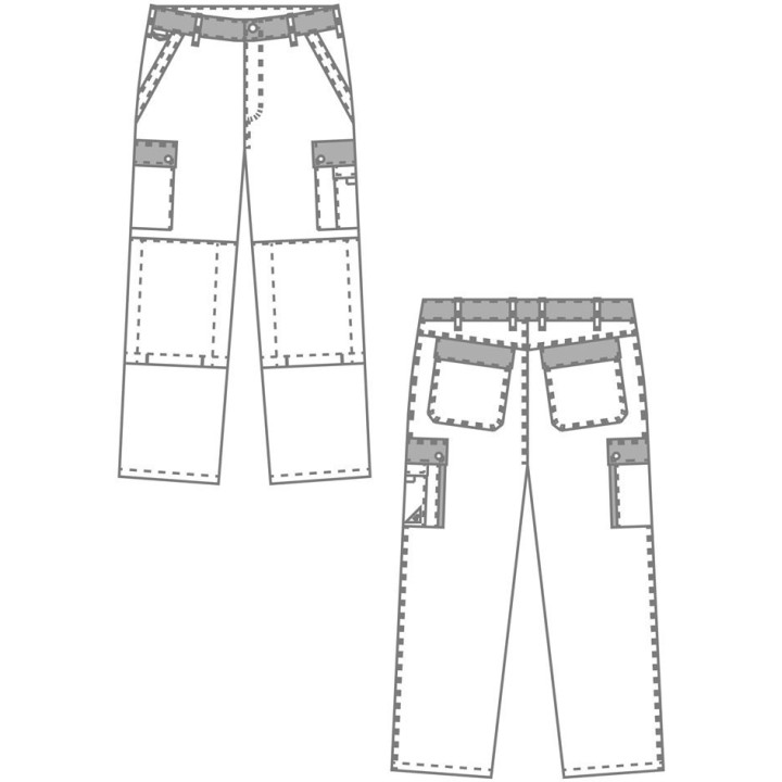 Pantalon de travail BP avec poches genoux et porte-outils