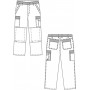 Pantalon avec poches genoux et poches porte-outils