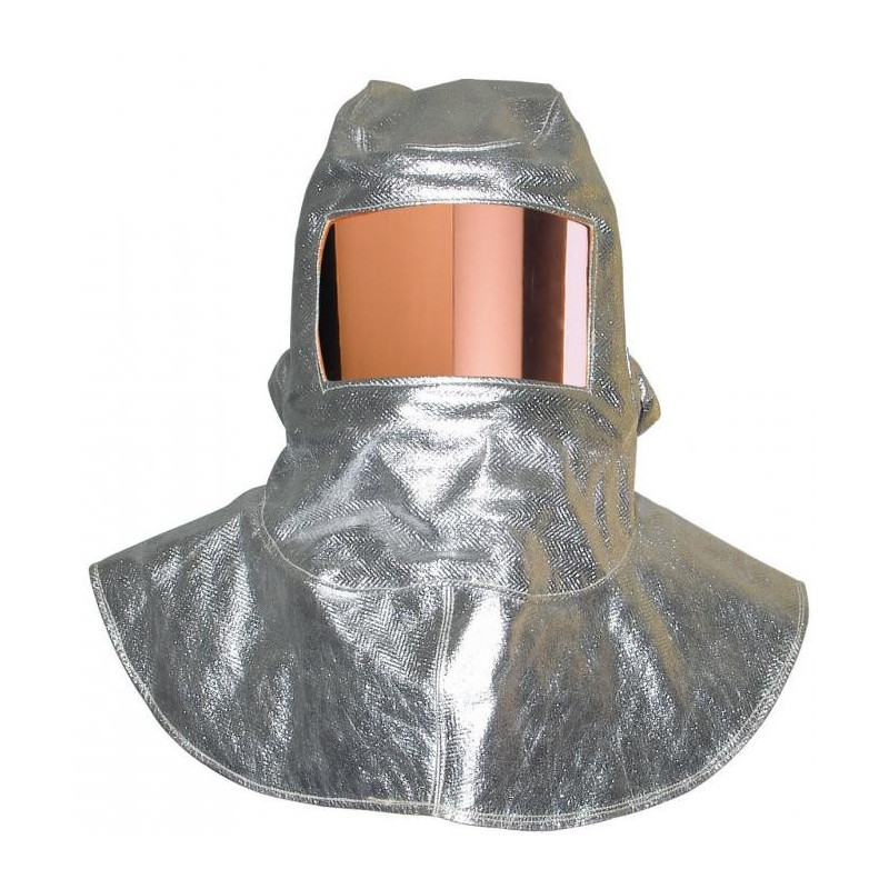Cagoule aluminisée para-aramide visière triplex dorée 100x220