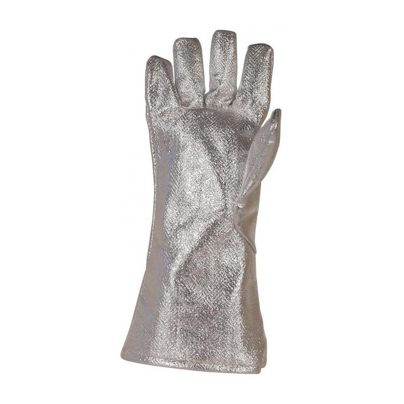 Gants anti-chaleur 5 doigts entièrement aluminisé pour sidérurgie