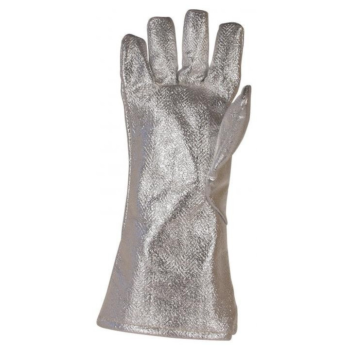 Gants anti-chaleur 5 doigts aluminisés pour sidérurgie