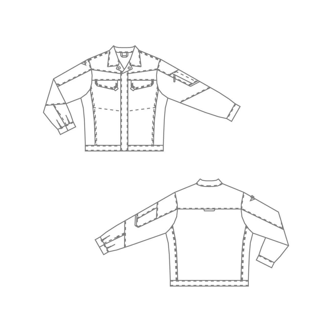 Blouson bicolore anti-rayures spécial carrossiers