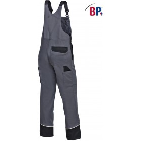 Cotte à bretelles bicolore anti-rayures avec poches genoux (2)