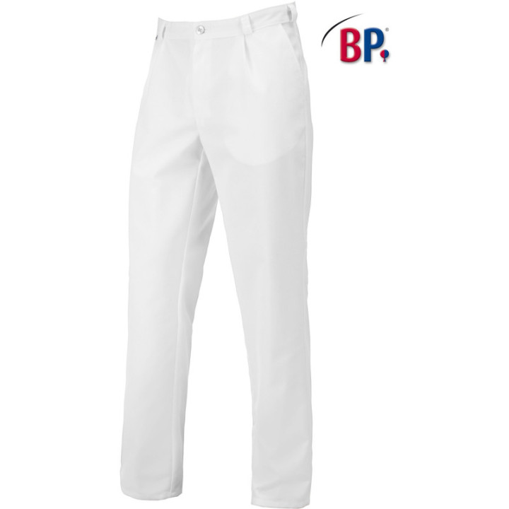 Pantalon médical blanc homme lavage industriel BP