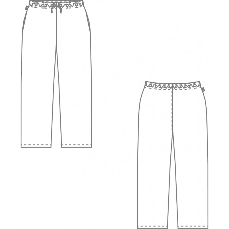 Pantalon médical de couleur mixte