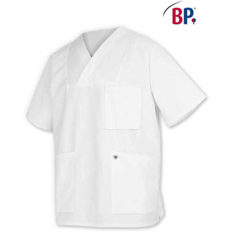 Tunique mixte manches courtes à enfiler en polyester - coton