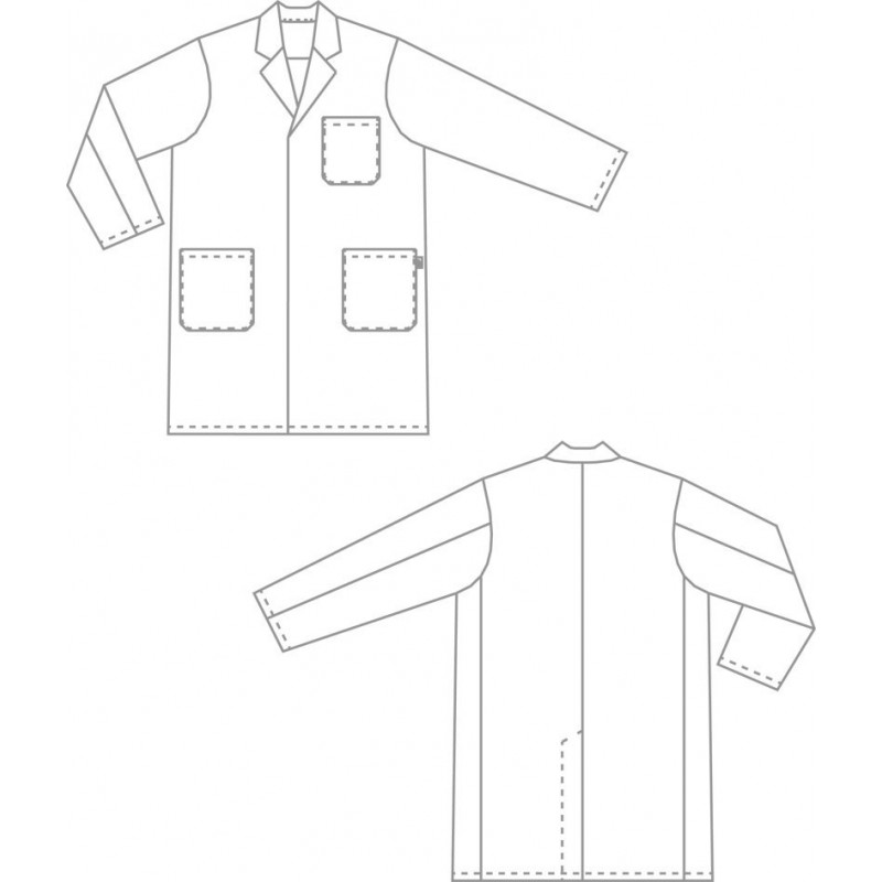 Blouse médicale mixte en coton