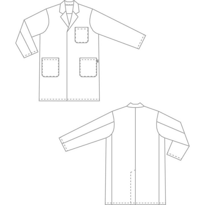 Blouse médicale mixte coton BP pour professionnels santé