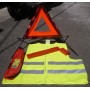 Kit de signalisation routiere triangle et gilet jaune en471