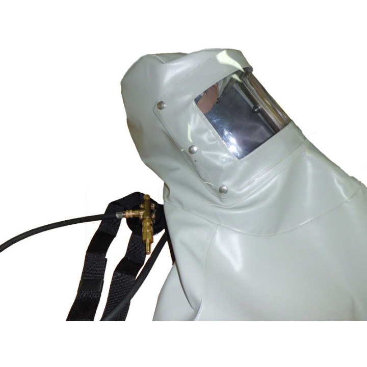 Cagoule de sablage ventilée 7 bars pour sableur pro